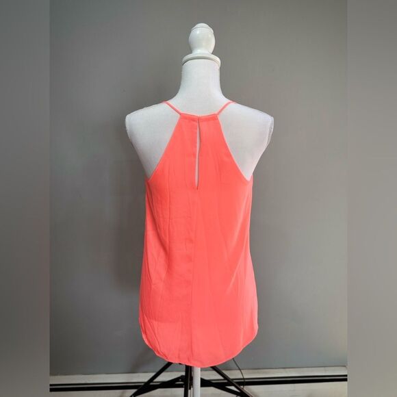 Neon Orange Express Cutout Strappy Tank Size S EUC - Picture 2 of 5